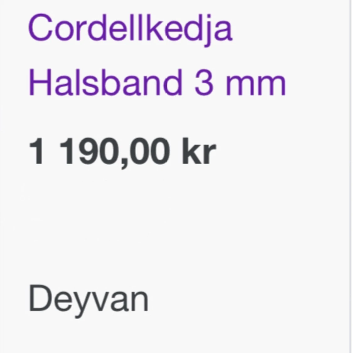 Älta silver halsband 925 - 90