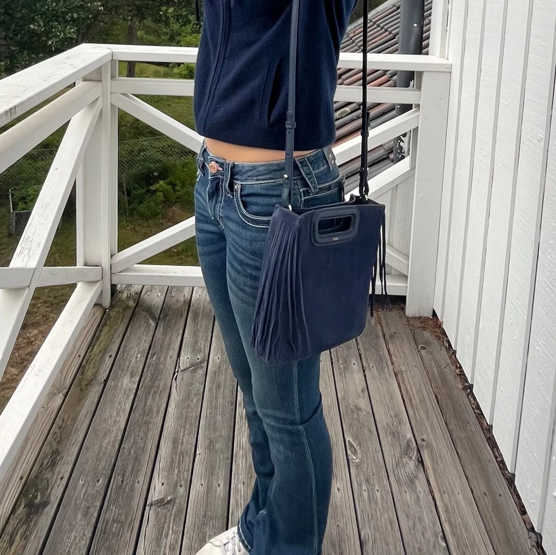 Mörkblå maje väska - 91