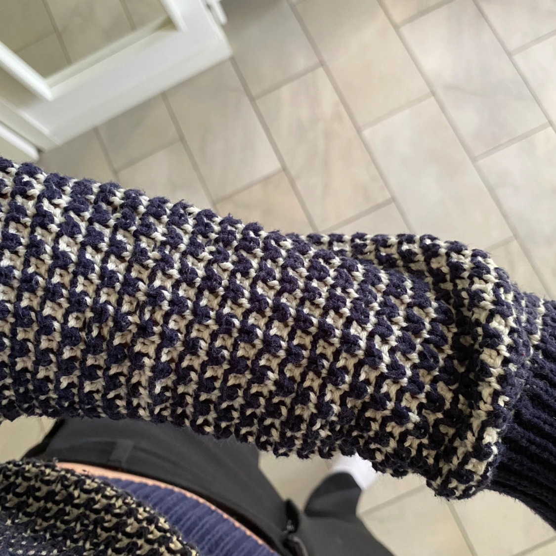 Unik stickad tröja🫐🌀 - 91