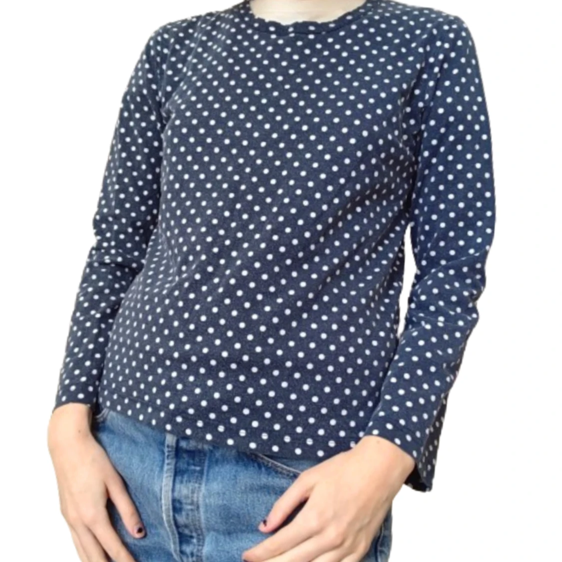 Comme des Garços prickig blå tröja - 1