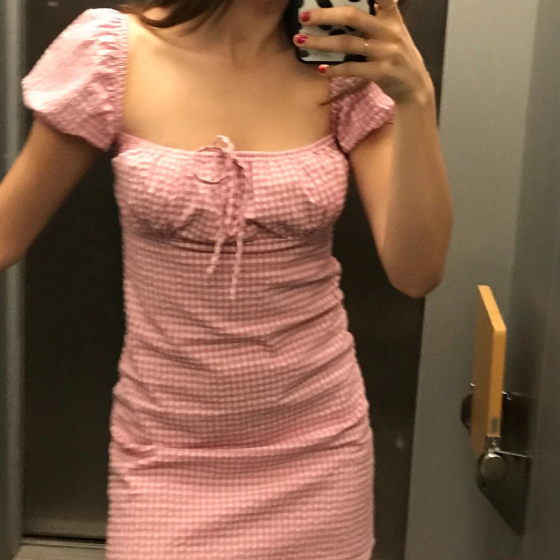 Rutig zara klänning - 91