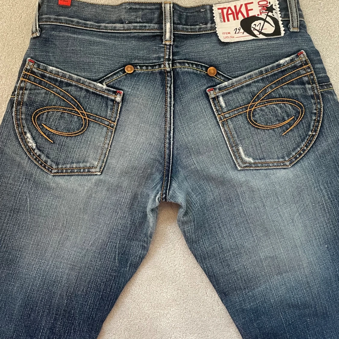 låg midjade jeans - 90