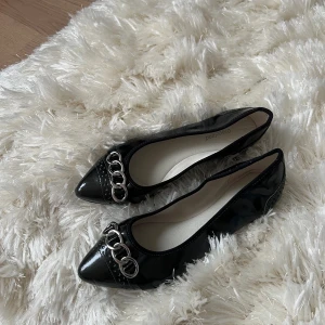 Ballerinaskor med detaljer - Såå himla snygga skor, men är tyvärr för små för mig! Knappt använda, men har pytte pytte små märken på en av kedjorna som knappt syns (se bild 3). Okänt märke men är märkt med ”Graceland”.  Pris kan självklart diskuteras vid snabb affär 🩷