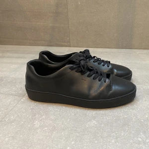 Tiger Of Sweden sneakers - Säljer ett par riktigt snygga helsvarta läderskor från Tiger Of Sweden, då storleken inte riktigt passade. Skorna är använda en gång och är i toppskick! Inköpta för några månader sen för 1600kr. Bara att skriva ifall ni undrar något.