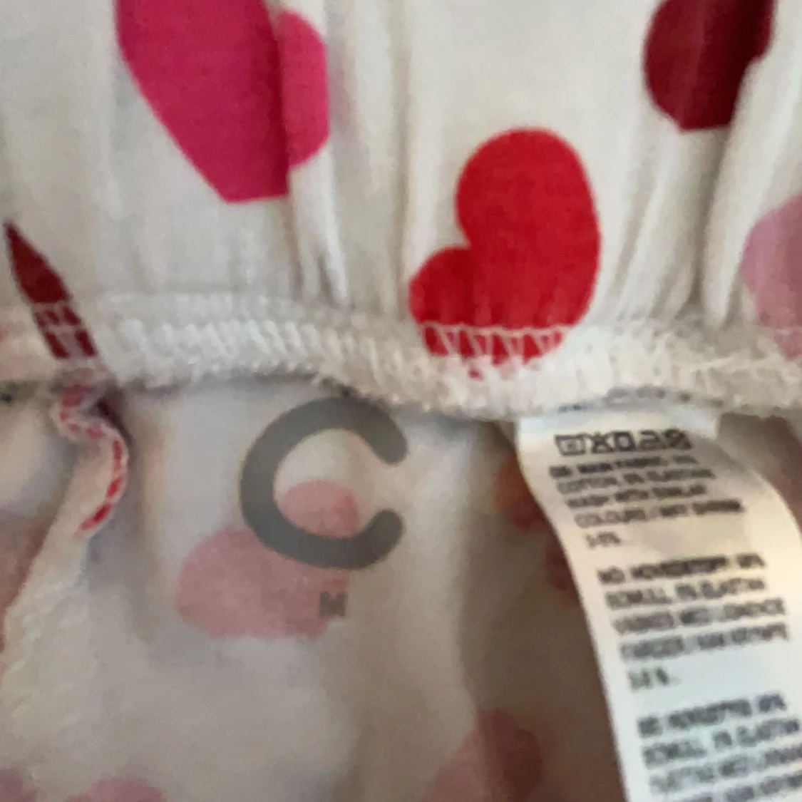 Hjärt mönstrat pyjamas byxa - 90