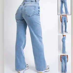Superfina blåa jeans ifrån Madlady i storlek EU 34 Regular. Slutsålda på hemsidan och mycket eftertraktade. Säljer pga för små💙 Topp skick!