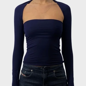 MARINBLÅ TOPP - Marinblå topp. Säljer två stycken av dessa toppar. Helt nya och är oanvända. Kommer sälja fler nya toppar inom kort så håll utkik🤍 Frakten är gratis om man köper via denna annons🎀