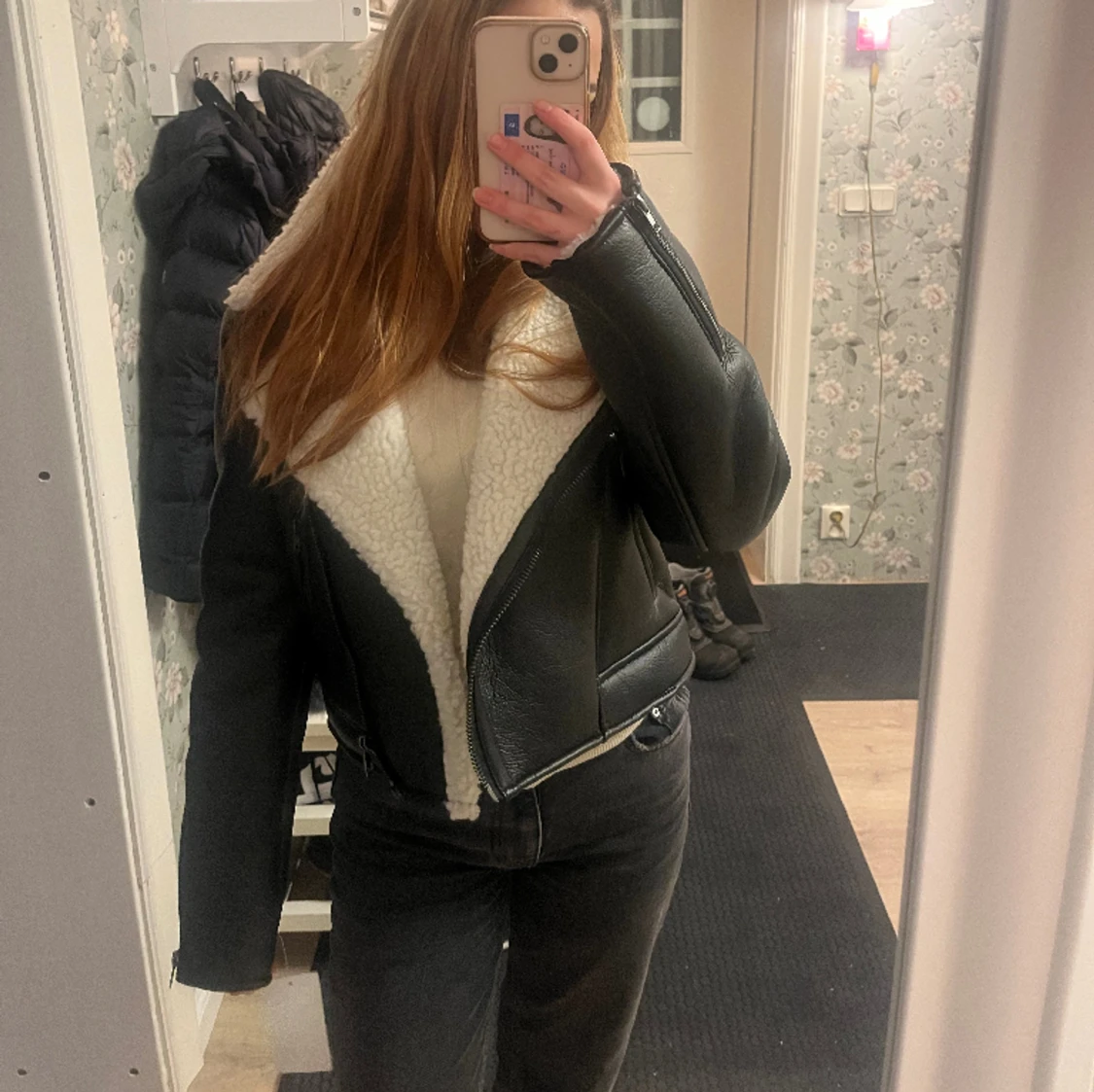 Skinmjacka med päls - 90