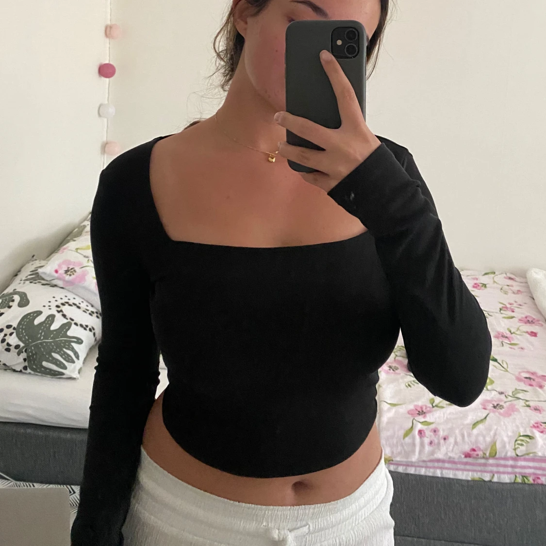 Svart långärmad tröja 