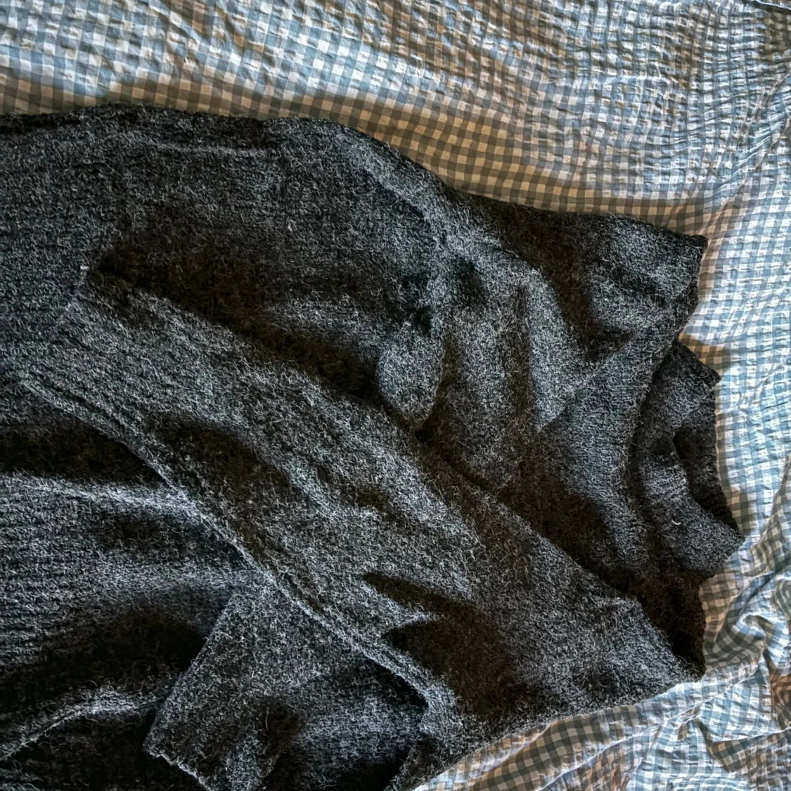  grå stickad tröja ❣️ - 90