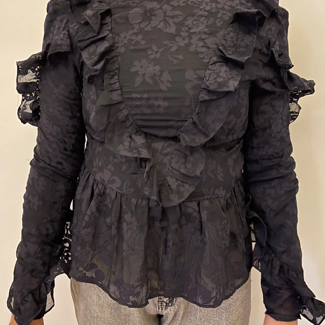 Genomskinligt blus - 90