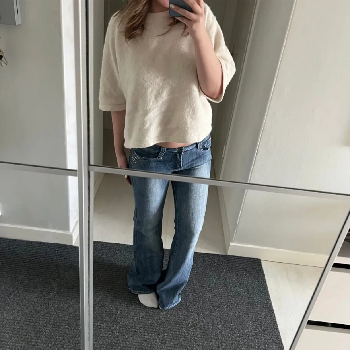 Lågmidjade jeans  - 90