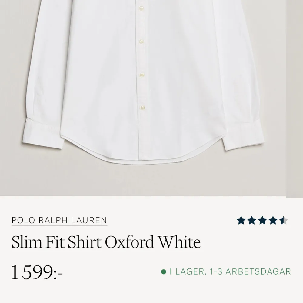 Hej, säljer min polo Ralph lauren skjorta. Säljer den för att den inte kommer till användning och den är för liten på mig. Orginal pris:- 1 600 mitt pris:- 750. Kan tänka mig gå ner i pris vid snabb affär.. Skjortor.