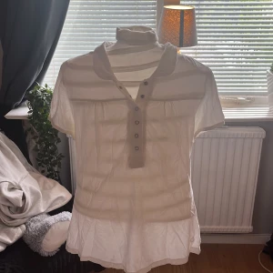 Vit blus  - Säljer denna jättefina vita bulsen i 40/42 men skulle säga s, för att den inte kommer till andvändning. Aldrig andvänd bara testat.🤍