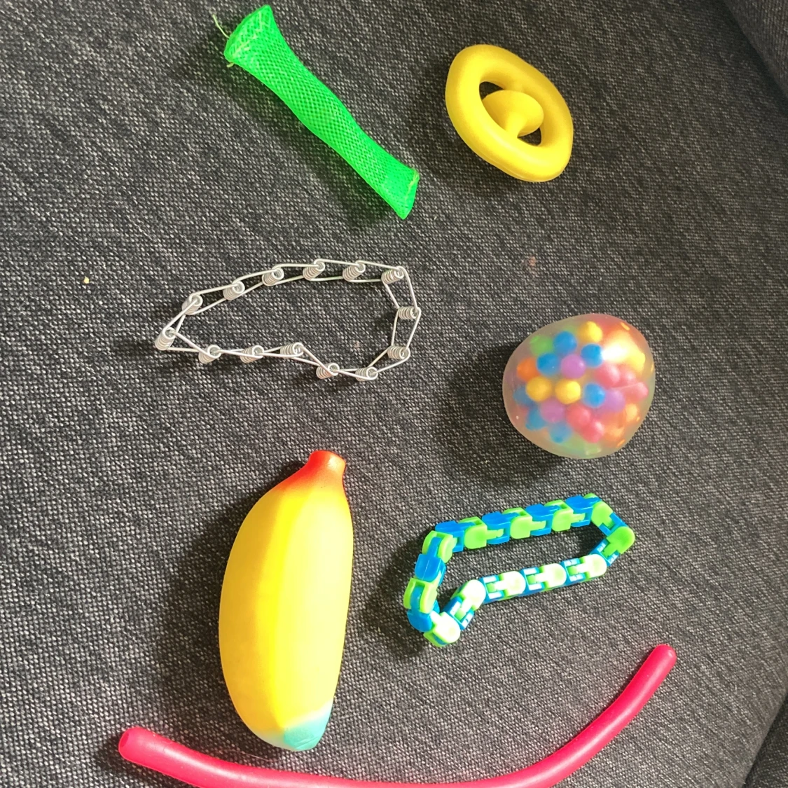 7 fidget toys, stressleksaker
