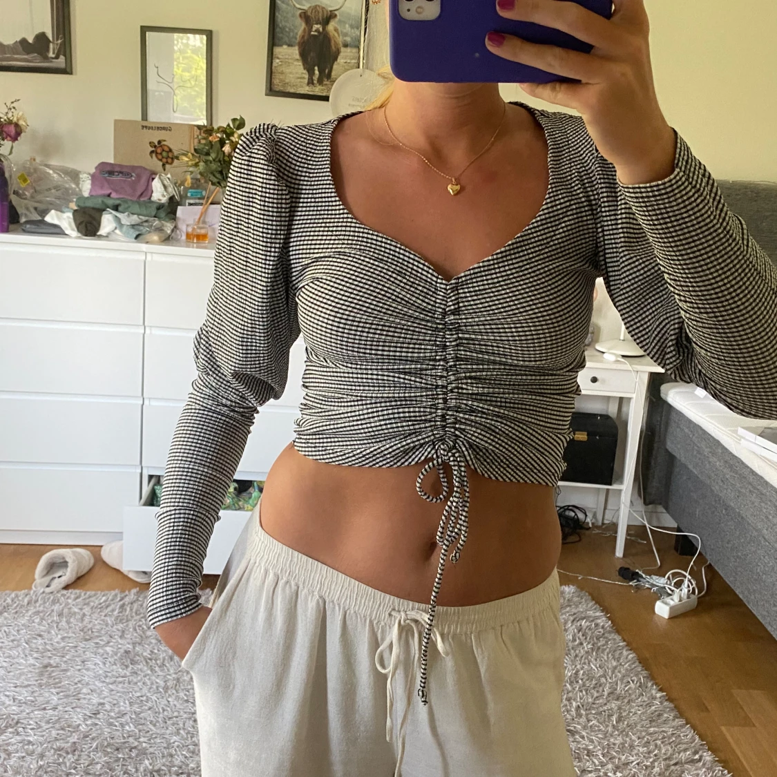 Festtopp mönstrad - 90