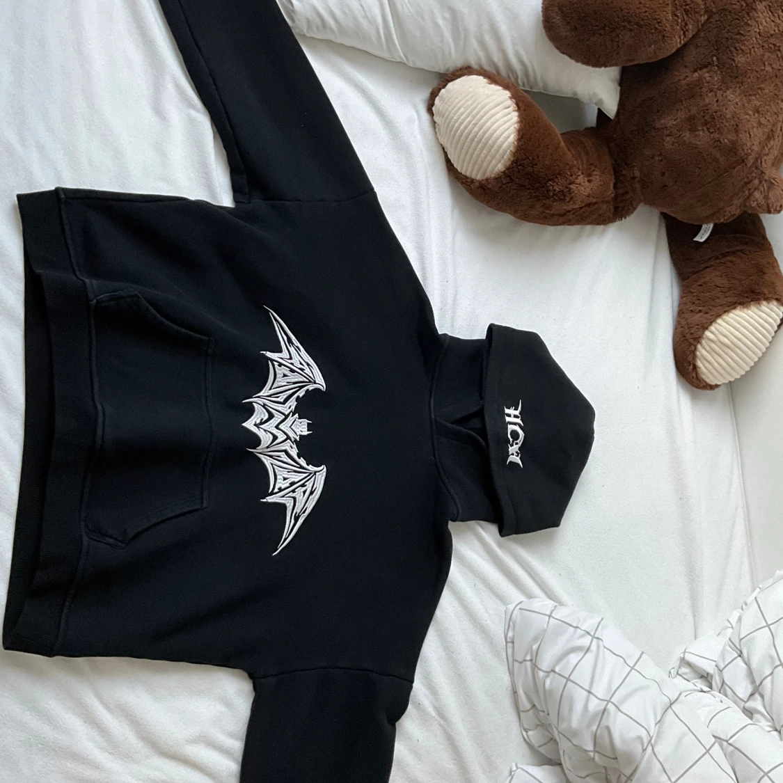 Oversized svart hoodie  - 90