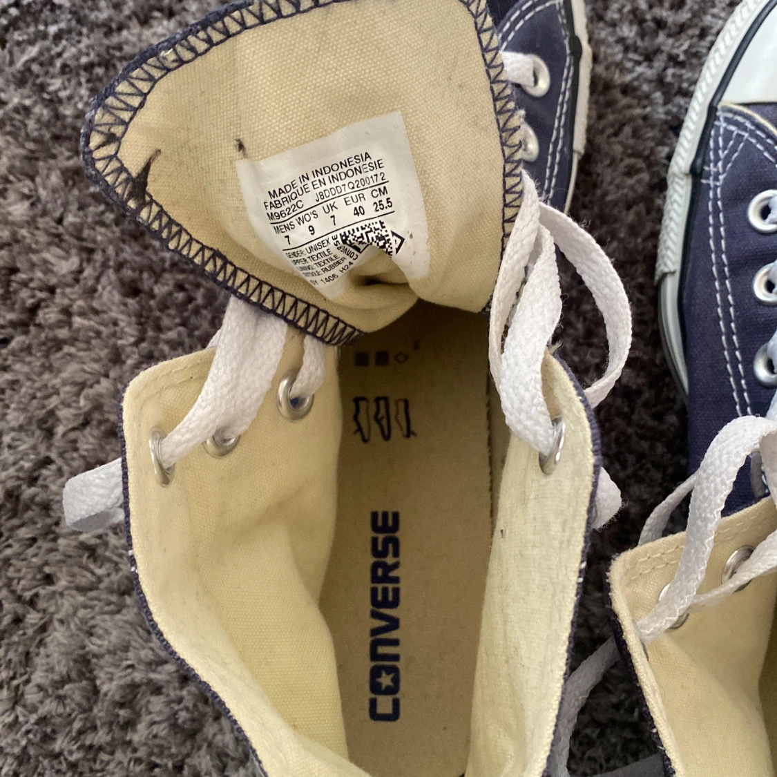 Höga blåa converse - 91