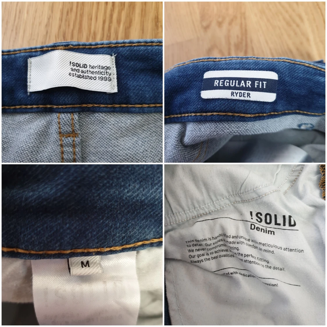 Blå jeansshorts från Solid - 1