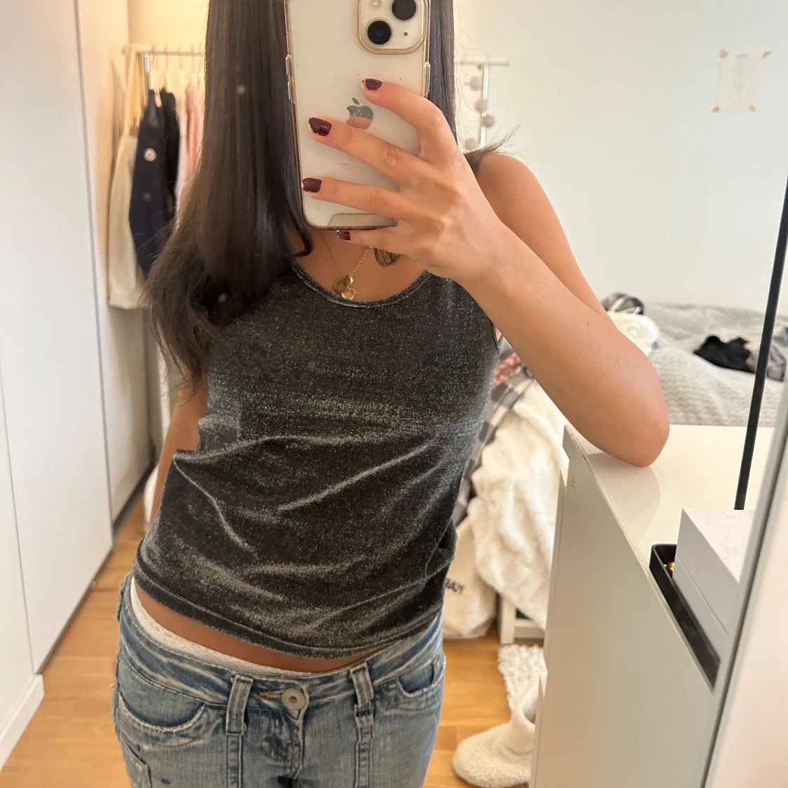 Glitter topp - 90