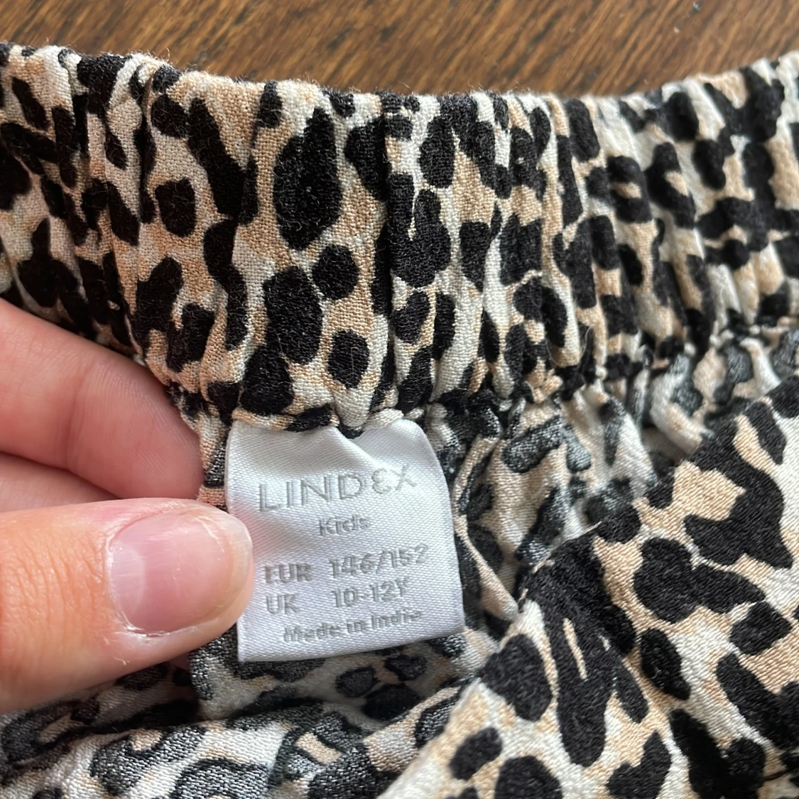 Lång leopardmönstrad volangkjol  - 91