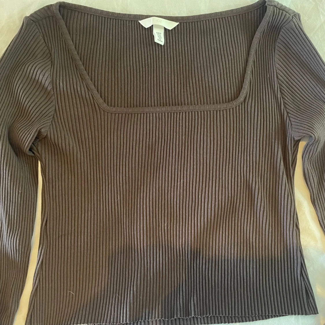 Brun kortare top - 90