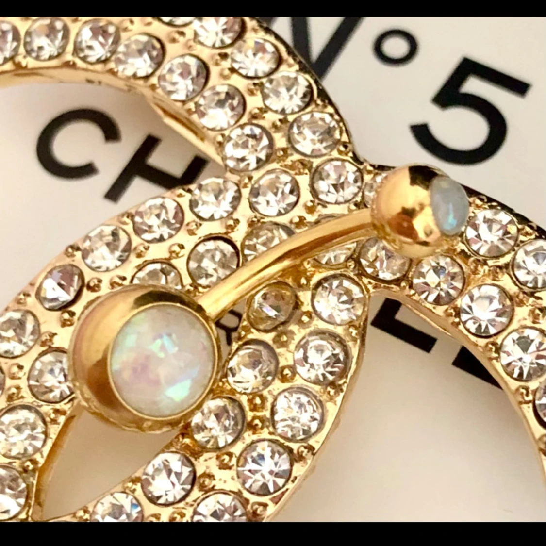 Vackert Navelpiercing Guld Opal  - 91