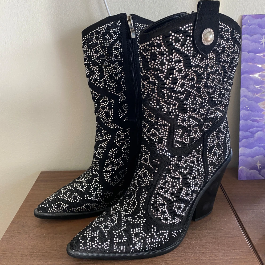 Rhinestone Boots