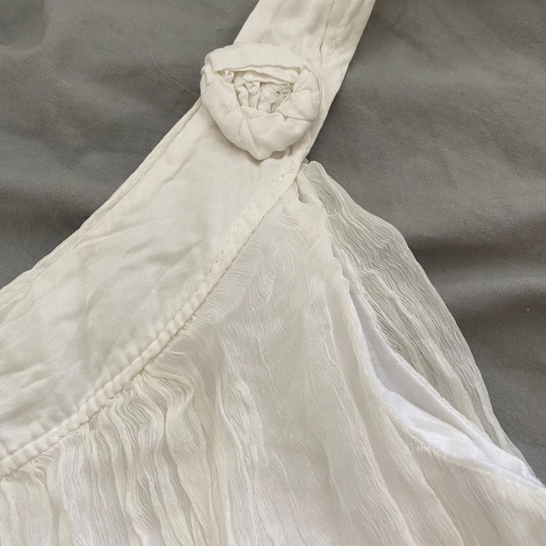 Vit söt klänning - 90