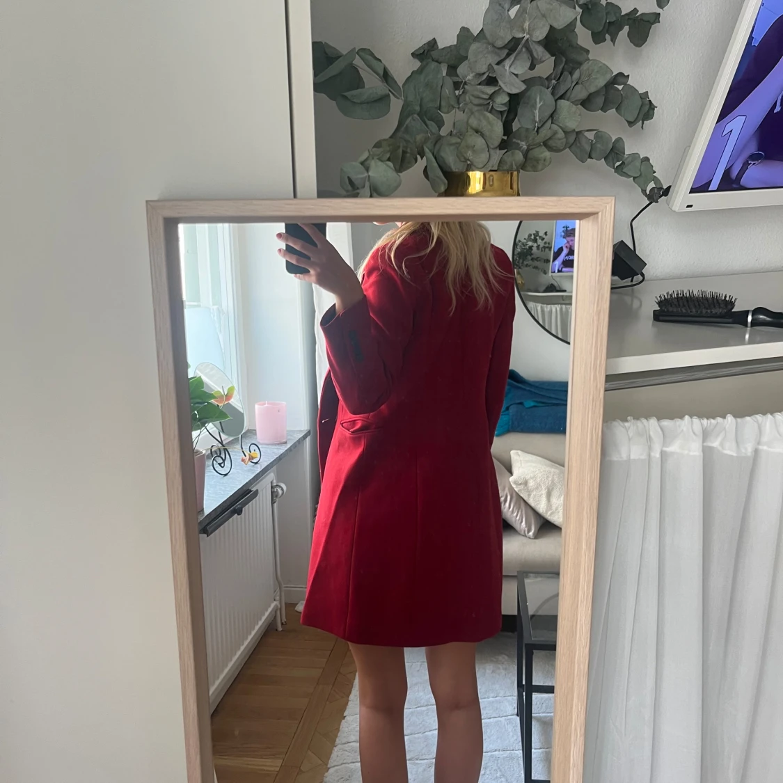 Red tailored coat  - 90