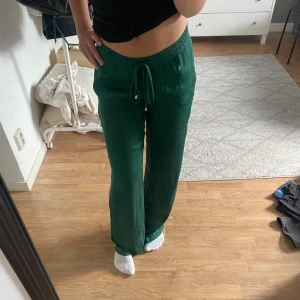 Gröna byxor - Gröna jätte fina och supersköna byxor från zara. De superfint skick på dom men jag använder dom inte så säljer dom🥰