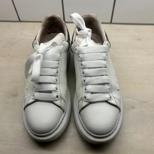 Alexander McQueen skor  - Jättefina och ovanlig färg från Alexander McQueen. I jättefint skick utvändigt men ett ”hål” vid hälen som syns på bilden. Älskar dessa men kommer tyvärr inte till användning längre.   Kan ta fler bilder om så önskas  Dustbag medföljer. Kvitto finns.