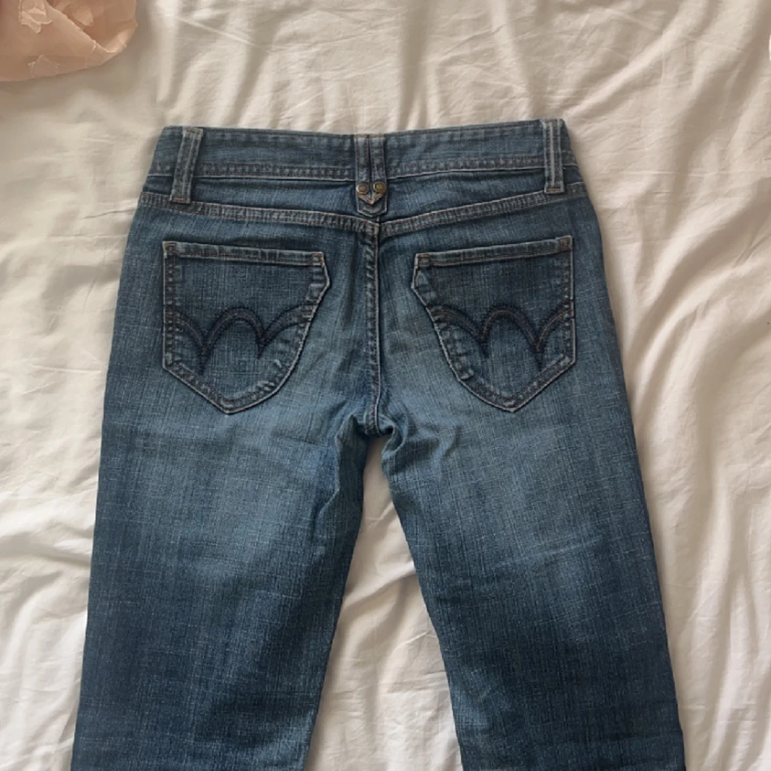 Lågmidjade raka jeans - 90