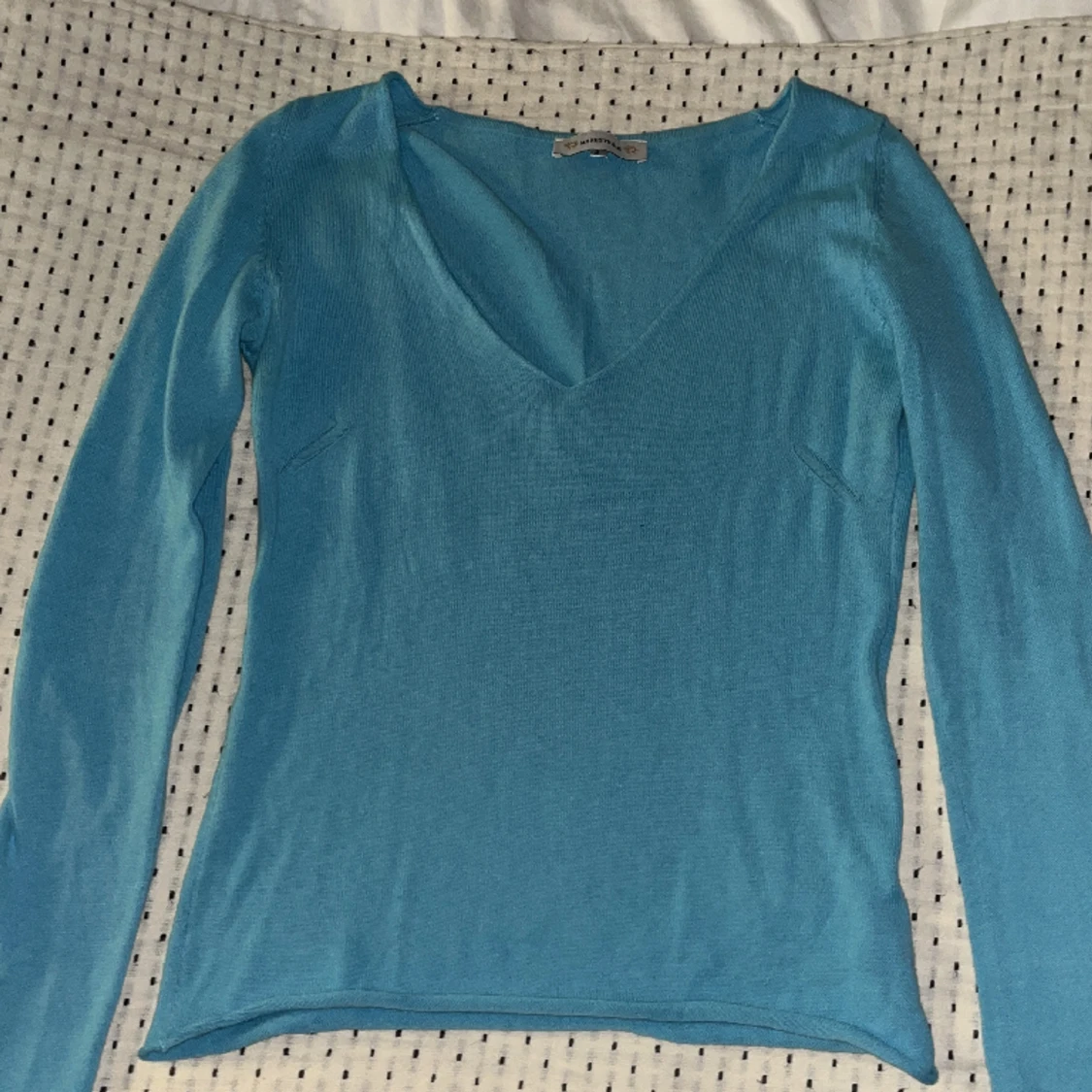 Blå långärmad tröja - 90