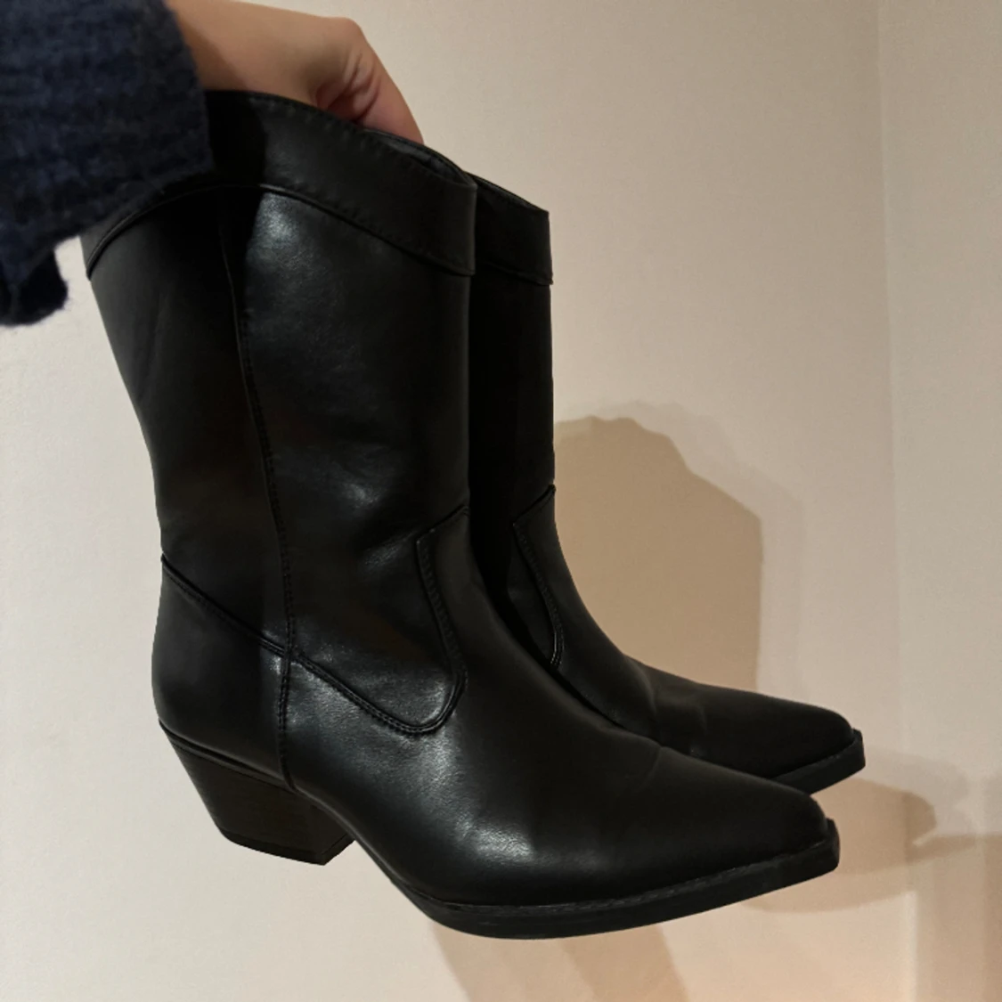 Svarta cowboyboots - 90