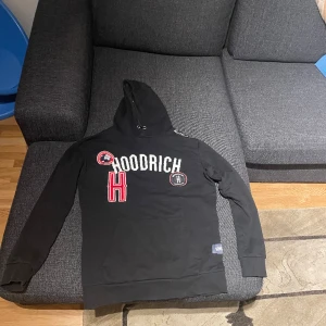 Hoodrich hoodie - En hoodrich hoodie i bra condition. Ett litet hål som knappt syns i ärmen som jag märkte av nyss🥲 Priset kan diskuteras vid snabb affär😁