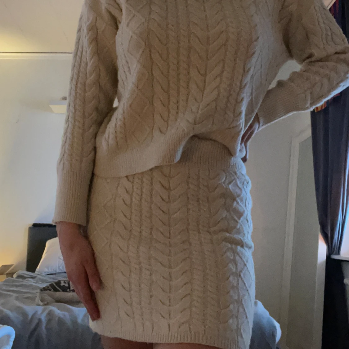 Stickat set, storlek 38 - 90