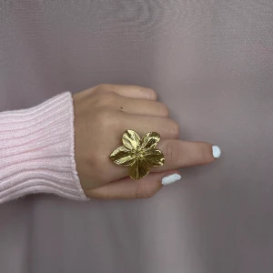 Ring - Säljer min stainlessme ring i guld färg som inte kommer till användning💕🌸 Andra bilden är min egna Nypris 269kr säljer för 100kr Skriv i dm vid frågor🫶