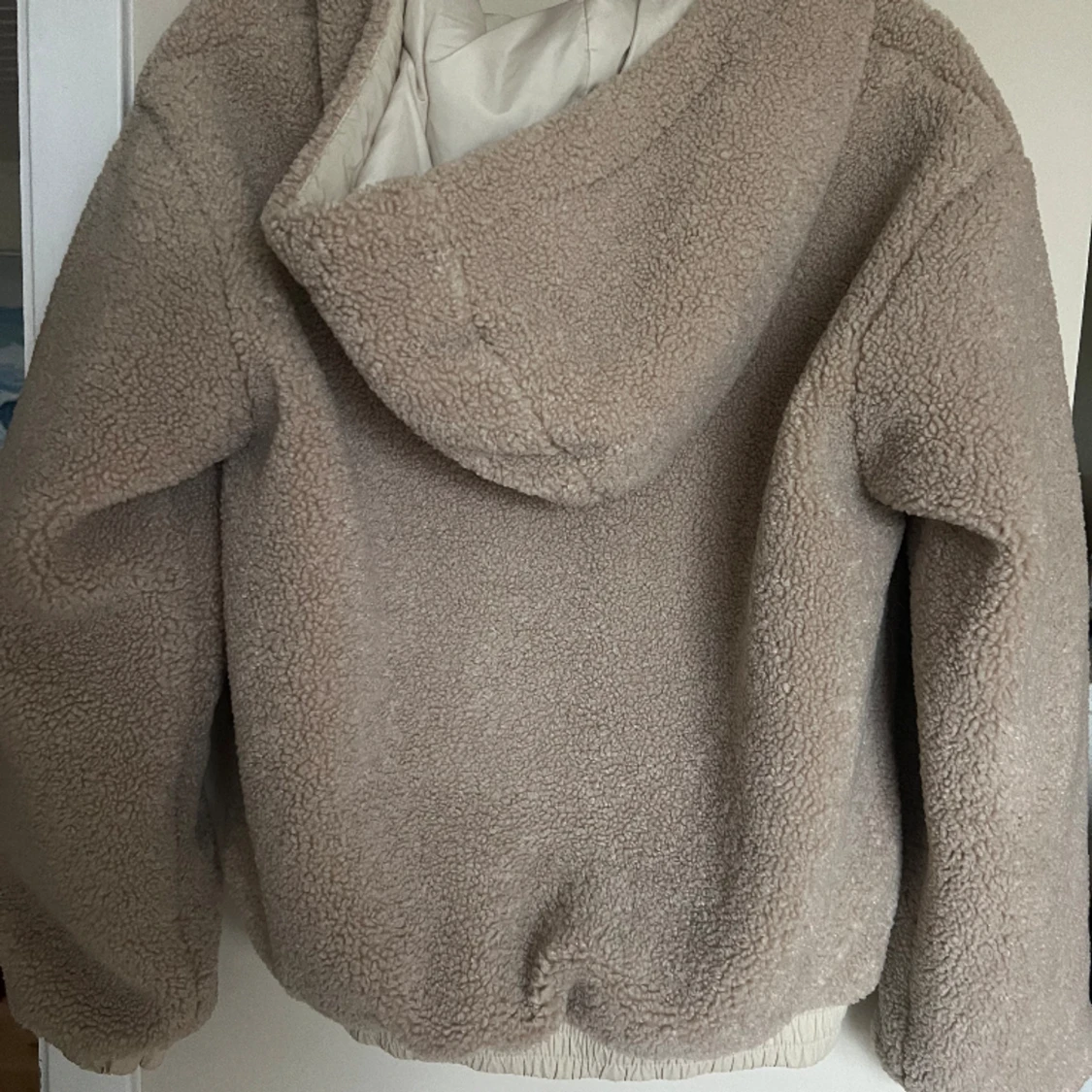 Beige teddyjacka  - 91