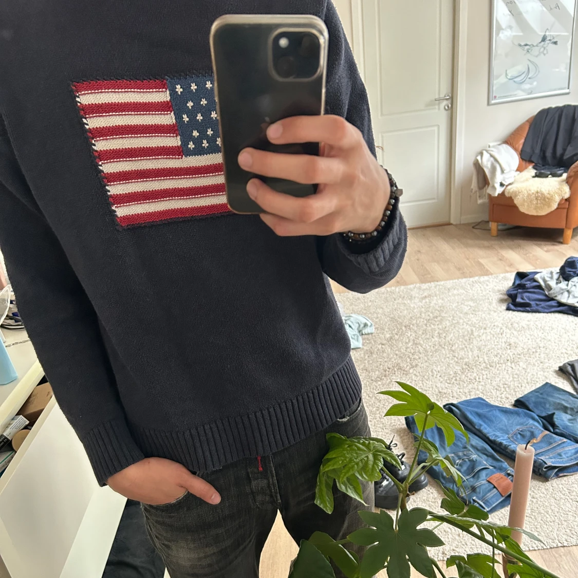 USA flagga sweater