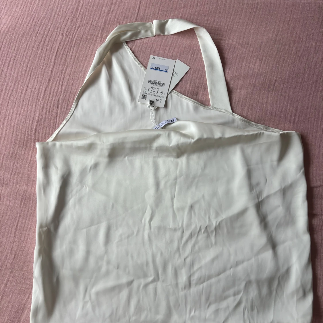 Vit halterneck-topp - 90