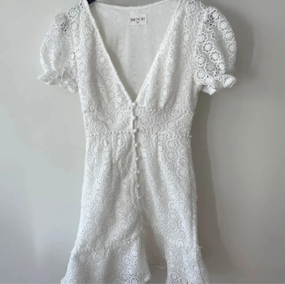Vit sommarklänning  - 90