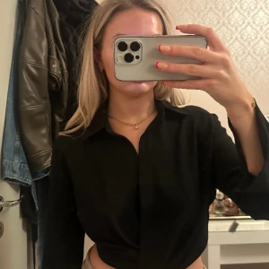 Croppad skjorta  - Croppad skjorta från zara. Storlek 36 har en dragkedja på sidan 