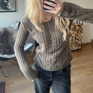 Virkad topp grön - Säljer denna as coola toppen som är i super skick!💗