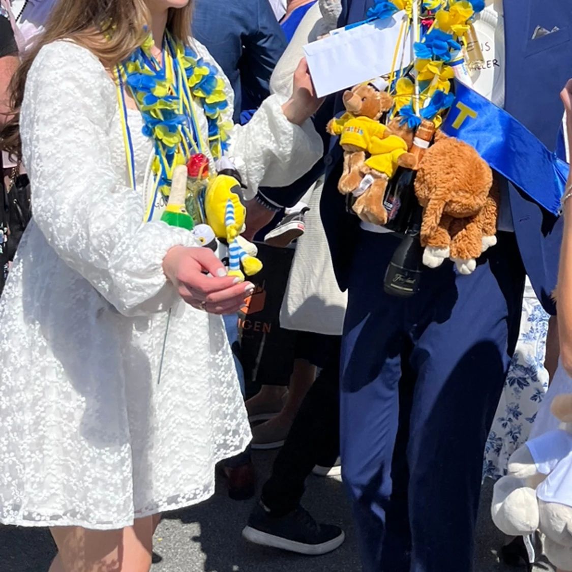 Vit studentklänning - 90