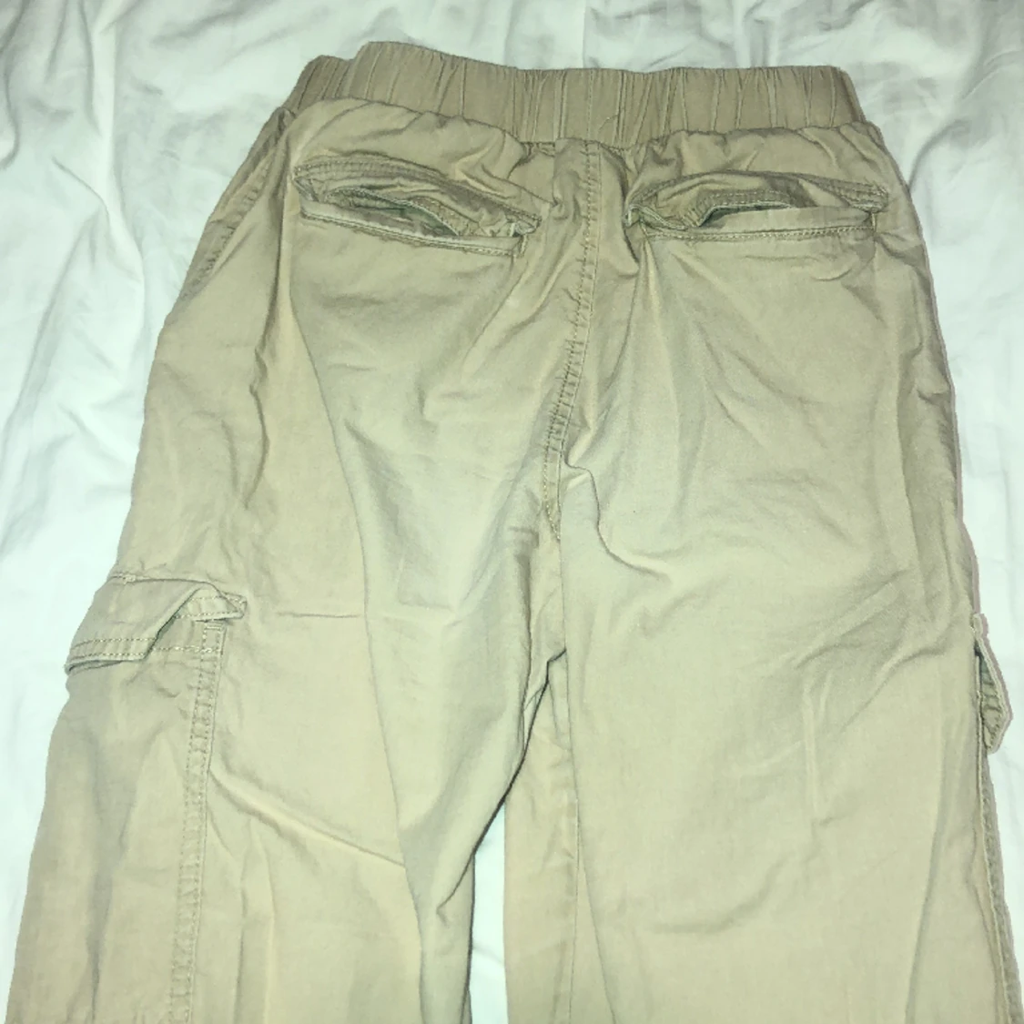 Beige Cargo Pants - 91