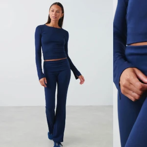 Yoga pants - Mörkblå yoga pants från Gina tricot🩷andvända max 3 ggr, nypris 359!