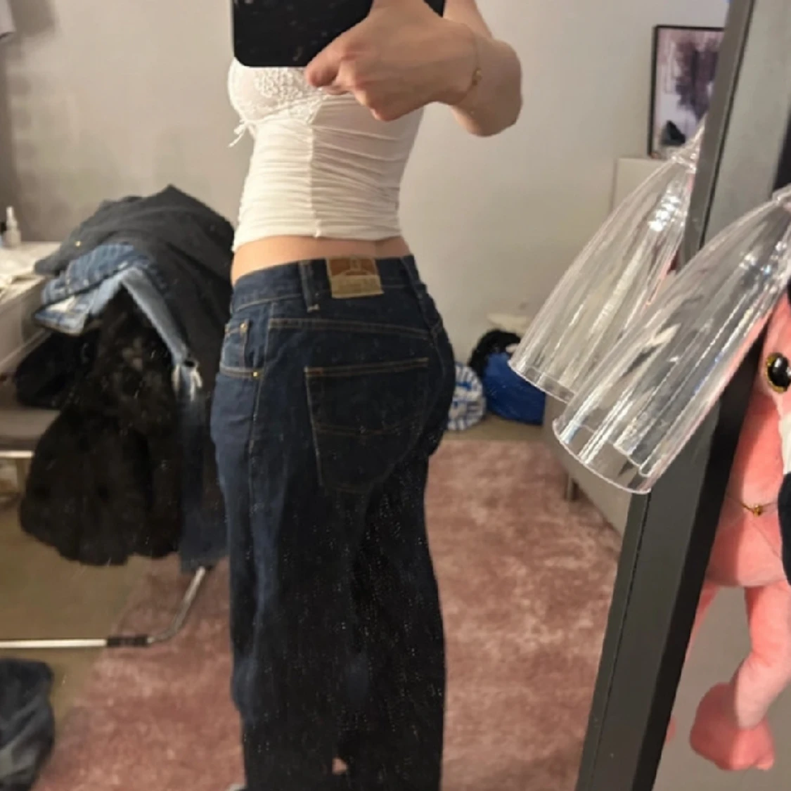 Super snygga oversized jeans - 90