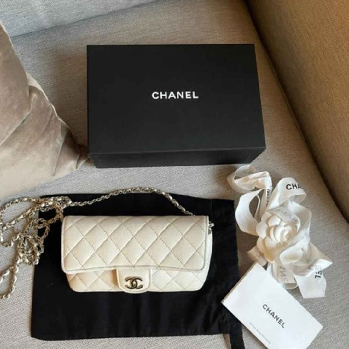 Chanel Wallet on Chain Beige 