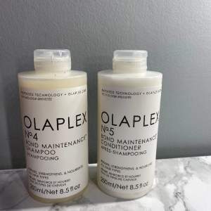 Olaplex schampoo och balsam. Aldrig använda, nypris ca 300-350 kr/st. Säljer båda i ett kit för 350. Priset kan diskuteras vid snabb affär! Skriv privat vid frågor!💗